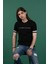 Slimfit Baskılı Sıfır Yaka Erkek Penye T-Shirt 1