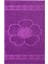 Menekşe Desenli Pamuk Banyo Havlu Seti 6 Adet, 2 Banyo Havlusu, 2 El Havlusu, ve 2 Yüz Havlusu, -Comfort- Violet, 4