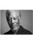 Cakatablo Morgan Freeman Siyah Beyaz Yakın Çekim Portre 1