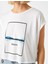 2YAK13965EK Yuvarlak Yaka NormalKalıp Koyu Beyaz Kadın T-Shirt 5
