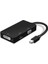 Mini Displayport VGA DVI HDMI Çevirici 3 In 1 Mini Dp Erkek DVI HDMI VGA Dişi Thunderbolt 1