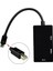 Mini Displayport VGA DVI HDMI Çevirici 3 In 1 Mini Dp Erkek DVI HDMI VGA Dişi Thunderbolt 3