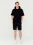 Pamuk Kapüşonlu Oversize Kısa Kollu Basic Sweatshirt 2