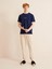 Bisiklet Yaka Pamuk Oversize Baskılı T-Shirt 3
