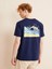 Bisiklet Yaka Pamuk Oversize Baskılı T-Shirt 4