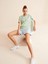 Bisiklet Yaka Pamuk Big Oversize Baskılı T-Shirt 4