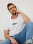 Bisiklet Yaka Pamuk Oversize Baskılı T-Shirt 1