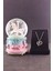 Unicorn Orta Boy Kar Küresi Işıklı Müzikli 12CM ve Zirkon Taş Kolye Set 2