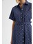 DeFacto Puantiye Desenli Kemer Detaylı Gömlek Elbise W1855AZ21HS