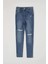 Defacto Anna Yüksek Bel Super Skinny Fit Yırtık Detaylı Jean Pantolon T9010AZ21SP 8