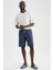 Basic Regular Fit Örme Şort T9079AZNS 2