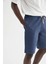 Basic Regular Fit Örme Şort T9079AZNS 7
