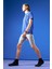 Skinny Fit Bermuda Jean Şort V6248AZ21HS 5