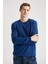 Regular Fit Bisiklet Yaka Basic Pamuklu Sweatshirt T3777AZ20WN 1
