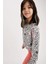 DeFacto Kız Çocuk Defacto Fit Desenli Crop Kapüşonlu Sweatshirt U0434A621SP