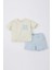 DeFacto Erkek Bebek Regular Fit Basic Pamuklu Kısa Kollu Tişört Şort Takım Y0258A222SM