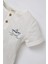 DeFacto Erkek Bebek Çıtçıtlı Kısa Kollu Tişört Keten Görünümlü Askılı Şort Takım X5787A222SP