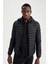 Slim Fit Kapüşonlu Su İtici Isı Yalıtımlı Şişme Mont N4661AZ22SP 6