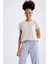 Fall In Love Regular Fit Çizgili Kısa Kollu Pijama Takımı W9406AZ22SP 2
