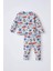 Erkek Bebek İş Makinası Desenli Uzun Kollu Pamuklu Pijama Takım W8932A222SP 1