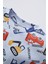 Erkek Bebek İş Makinası Desenli Uzun Kollu Pamuklu Pijama Takım W8932A222SP 3