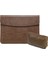Yatay Litchi Doku Laptop Çantası MacBook Için Liner Çanta 13 Inç A1708 / 1706/1989 / A2337 / A2338 (Liner Çanta + Power Bag Brown) 1