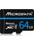 Mikrodata 64 GB U3 Mavi Çizgi ve Siyah Tf (Mikro Sd) Hafıza Kartı 1