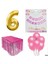 Doğum Günü Parti Seti 6 Rakam Pembe Konsept 1