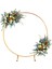 Düğün Kemer Çiçekler Raf Vines Dairesel Kemer Çiçek Çerçeve Çim 1,2m Altın Için Standı 3