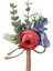 Ipek Bez Düğün Corsages Düğün Aksesuarları Ziyafet Nedime Kırmızı Için Kırmızı 1