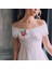 Ipek Bez Düğün Corsages Düğün Aksesuarları Ziyafet Nedime Kırmızı Için Kırmızı 4