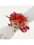 Düğün Gelin Kız Bilek Korsaj Parti El Çiçekler Parti Kostüm Kırmızı 4