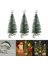 LED Işık Mini Noel Ağaçları Süslemeleri Xmas 3pcs M Için Ön Lit Küçük Çam Ağacı M 3