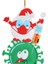 Noel Ağacı Kolye Santa Claus Aşıları Dekorasyon A(Yurt Dışından) 1