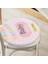 Pembe Zemin Baby Shower Temalı Özel Tasarımlı Dijital Baskılı Çocuk Odası Yuvarlak Fermuarlı Sandalye Minderi 2