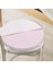 Pembe & Beyaz Ogea Desenli Dijital Baskılı Modern Yuvarlak Fermuarlı Sandalye Minderi 2