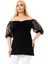 Güpür Dantel Yarım Kol Madonna V Yaka Rahat Dökümlü ve Cool Tunik 2