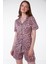 Loveella Bamboo Leopar Şort Pijama Takımı 2