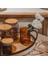 Yaratıcı Dalga Şekli Isıya Dayanıklı Cam Bardak Su Şişesi Bira Drinkware Çay Kupa Kahve Suyu Süt Çay Ev Kafe Drinkware Hediye | Bira Steins (Kahverengi) (Yurt Dışından) 3