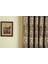Fon Perde Damask Desen Koyu Kahve 1-2,5 Orta Sık Pile 60x260 2