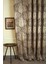Fon Perde Damask Desen Koyu Kahve 1-2,5 Orta Sık Pile 60x260 3