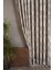 Fon Perde Bush Desen Gri-Pudra 1-2,5 Orta Sık Pile 60x260 1