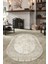 Esta Etnik Desenli Bej Oval Halı (Makinada Yıkanabilir Kaymaz Dot Taban) - ES1147 1