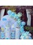 Pastel Mavi-Mint Yeşili-Gri Balon 60 Adet + 5 Mt. Balon Zinciri 1