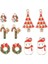 2x 10 Adet Çeşitli Emaye Charm Kolye Noel Ağacı Kardan Adam Garland Hediye (Yurt Dışından) 1
