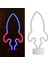 Roket Neon Işık LED Gece Lambası (Yurt Dışından) 2