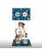 Water Food Kedi Köpek Mavi Pati Desenli Dijital Baskılı 35X50 Dekoratif Çok Amaçlı Mama Altlığı Mama Paspası 1