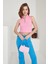 Fermuarlı Kaşkorse Bluz-Pembe 1