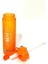 Turuncu Unbeaten Tritan Boyalı Desenli Pipetli Matara 600ML 3