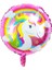 Unicorn Yuvarlak Folyo Balon 1